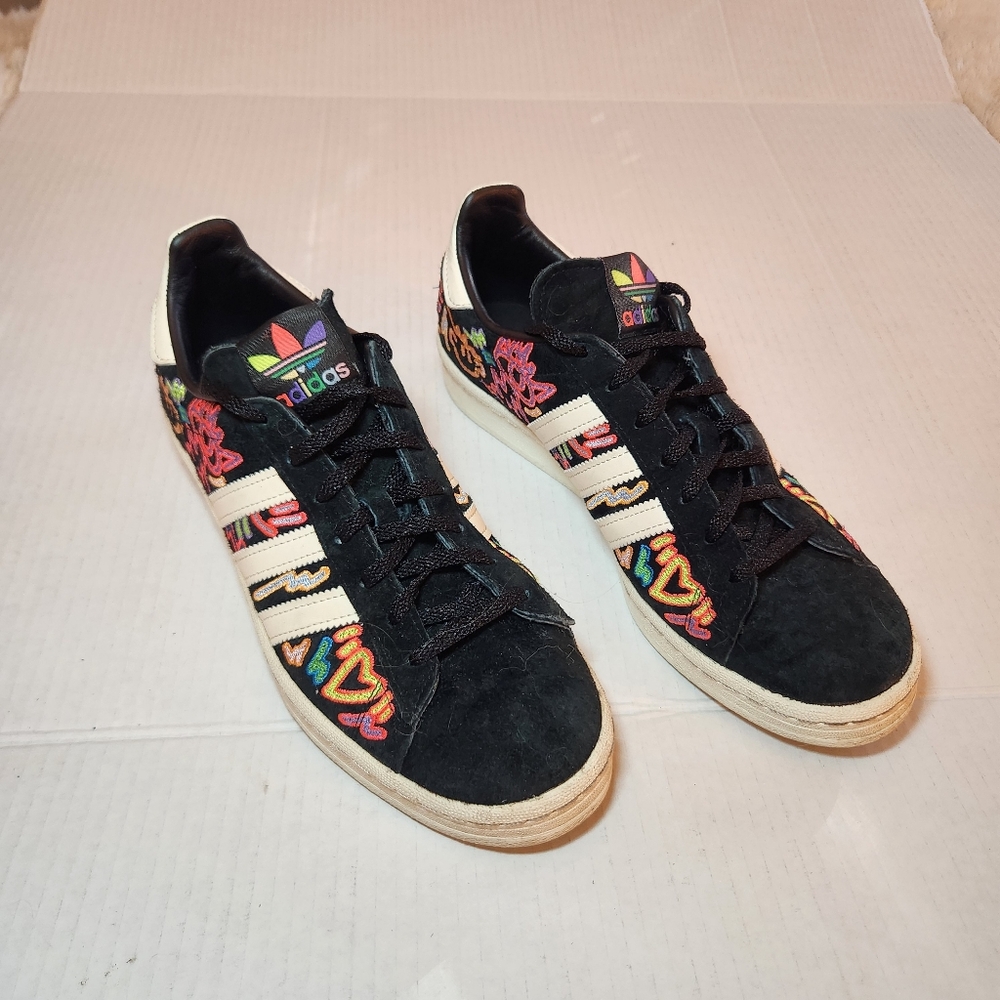 Adidas Kris Andrew Small X Campus 80s Pride Sneakers Size 7.5 - Picture 2 of 14